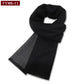Luxury Wool Scarf for Men | Winter Warm Cashmere Silk Plaid Pashmina Shawl | EnigmaParis
