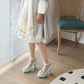 Summer Ladies Platform High Heels Cute Bow Lace Princess Mary Jane Lolita Shoes Blue Purple Party  Dress Pumps Big size 33 43
