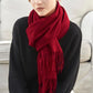 Solidlove 100% Wool Winter Scarf | Women's Fashion Cashmere Poncho Wrap | Elegant Scarves for Ladies | EnigmaParis