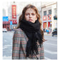 Solidlove 100% Wool Winter Scarf | Women's Fashion Cashmere Poncho Wrap | Elegant Scarves for Ladies | EnigmaParis