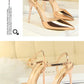 86-1 Style Simple Slim Ultra High Heel Shallow Painted Leather Sexy Nightclub Slimming One-word Strap Women Cool Shoes