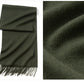 Solidlove 100% Wool Winter Scarf | Women's Fashion Cashmere Poncho Wrap | Elegant Scarves for Ladies | EnigmaParis