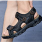 Brand Classic Mens Sandals Summer Genuine Leather Sandals Men Outdoor Casual Lightweight Sandal Fashion Men Sneakers Size 38-46