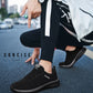 Men Running Walking Knit Shoes Fashion Casual Men Sneakers Breathable Sport Athletic Gym Lightweight Running Shoes