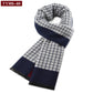 Luxury Wool Scarf for Men | Winter Warm Cashmere Silk Plaid Pashmina Shawl | EnigmaParis
