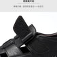 Leather Sandals Baotou 2025 Summer New Genuine Leather Breathable Hollow Porous Shoes Men's Tendon Soft Bottom Middle-Aged Dad S