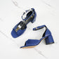 2025 Women's Summer Open toed Fashion Coarse Heel Sandals Italian Design GJ Luxury Brand Outdoor High Heel Non slip Sandals