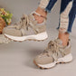New Women Sneakers Mesh Breathable Platform Sneakers Women Casual Lace Up Outdoor Women Shoes Low Top Sneakers Zapatos De Mujer