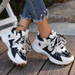 New Women Sneakers Mesh Breathable Platform Sneakers Women Casual Lace Up Outdoor Women Shoes Low Top Sneakers Zapatos De Mujer