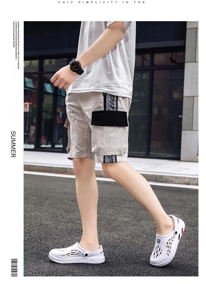 Summer Men Sandals | Light EVA Men's Casual Shoes | Hole Shoes Clogs | Outdoor Male Beach Flat Slippers