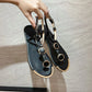 Women Sandals 2024 New Summer Casual Flat Sandals Flip Flops Luxury Designer Fashion Shoes Women Open Toe Daily Sandals Women