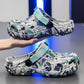 New Men's Clogs Slippers Sandal | Men Garden Shoes | Flat Camouflage Sandals | Male Sneakers Outdoor Flip Flops | Home Clogs