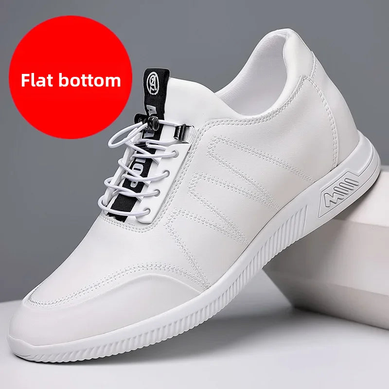 Invisible Height Increasing Leather Shoes