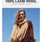 Solidlove 100% Wool Winter Scarf | Women's Fashion Cashmere Poncho Wrap | Elegant Scarves for Ladies | EnigmaParis