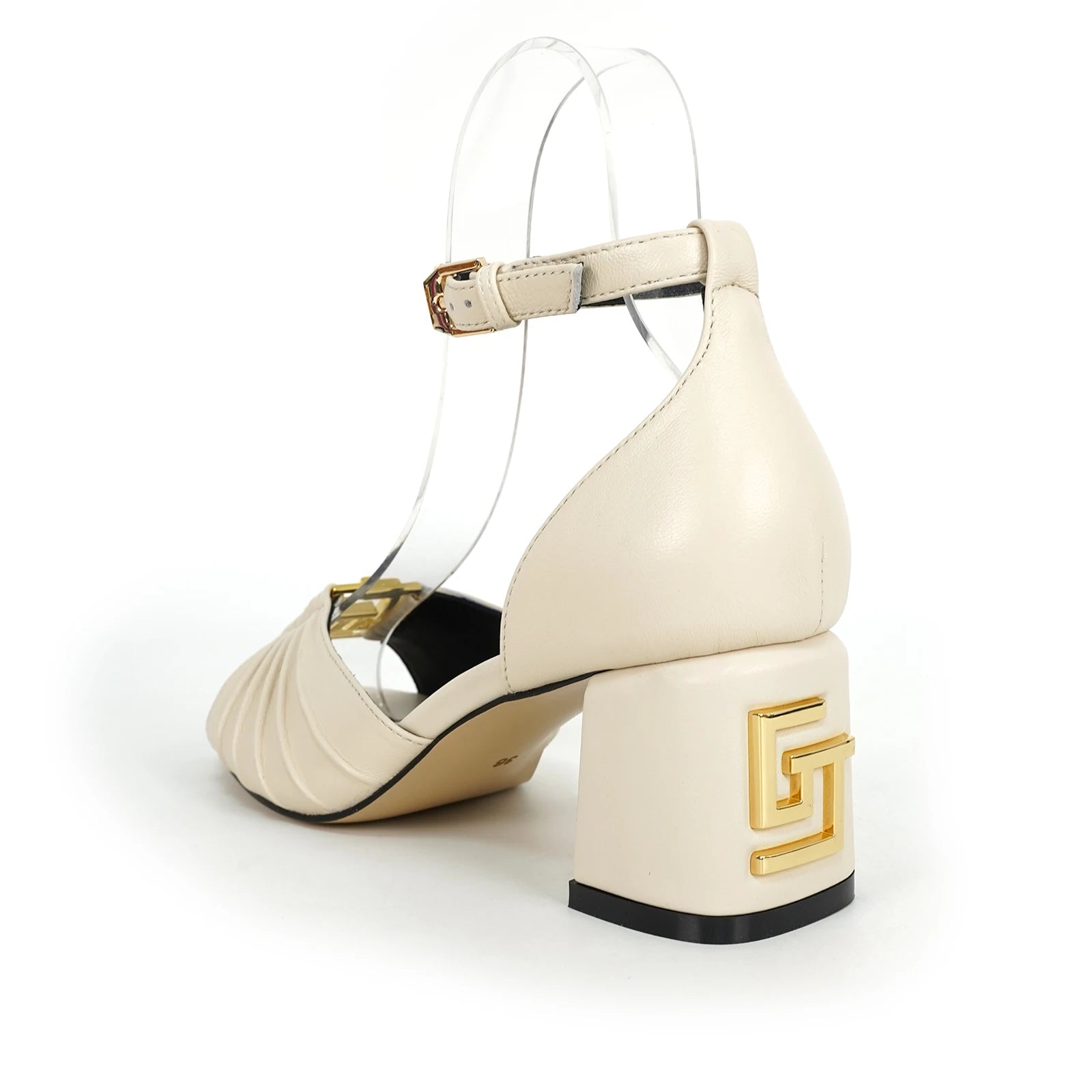 2025 Women's Summer Open toed Fashion Coarse Heel Sandals Italian Design GJ Luxury Brand Outdoor High Heel Non slip Sandals