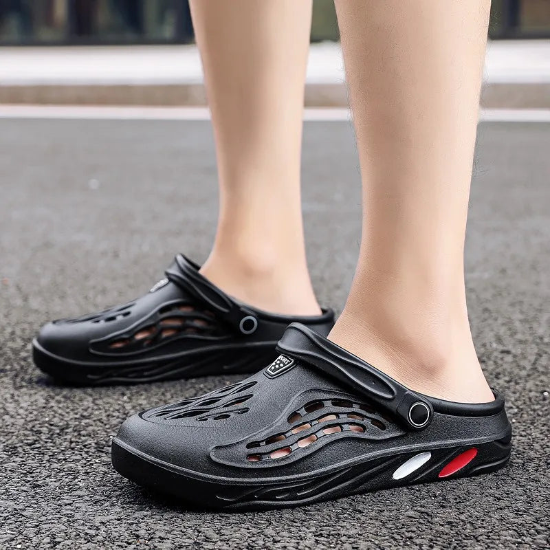 Summer Men Sandals | Light EVA Men's Casual Shoes | Hole Shoes Clogs | Outdoor Male Beach Flat Slippers