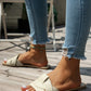 Luxury Designer Women Sandals 2025 New Woven with Comfortable Women's Sandals Casual Bottom Summer Flat Woman Slippers