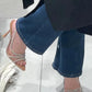 Thin Heel High Heels Women's 2024 Summer New Fairy Style Sexy Shallow Mouth Back Hollow Pointed Water Diamond Open Toe Sandals