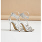 High Heels Shoes For Women Summer 2025 New Bow Tie Strap French sandals