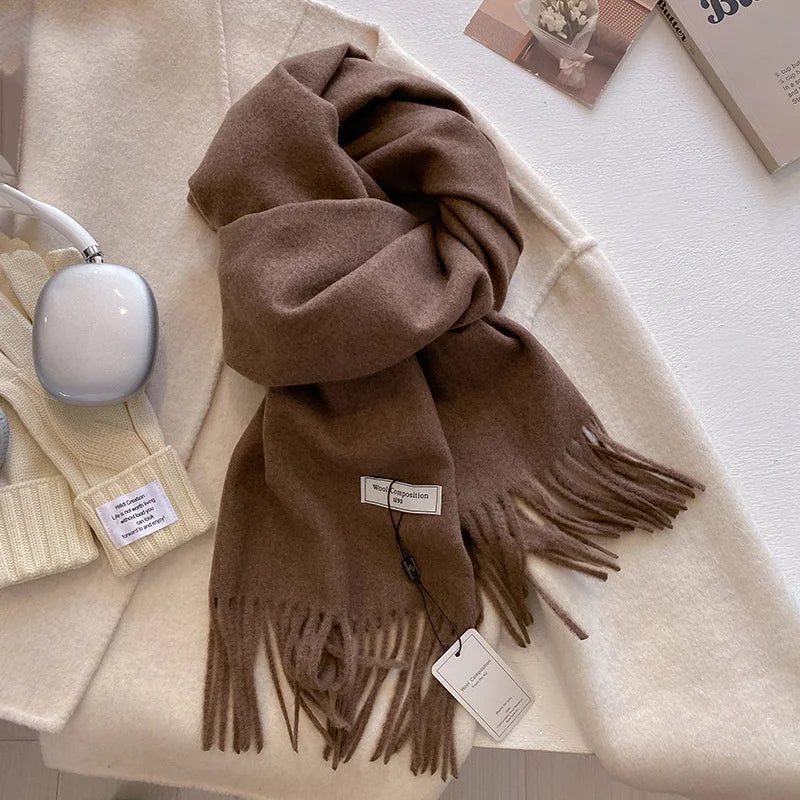 2024 Womens Winter Wool Scarf | Long Cashmere Shawl & Pashmina Wrap | EnigmaParis