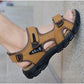Brand Classic Mens Sandals Summer Genuine Leather Sandals Men Outdoor Casual Lightweight Sandal Fashion Men Sneakers Size 38-46