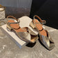 FEDONAS Summer Mixed Colors Women Sandals Ankle Strap Elegant Shoes Woman Genuine Leather Thick Heels Fashion Party Office Lady