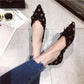 Pointed Toe Woman Flats White with Bow Shoes for Women