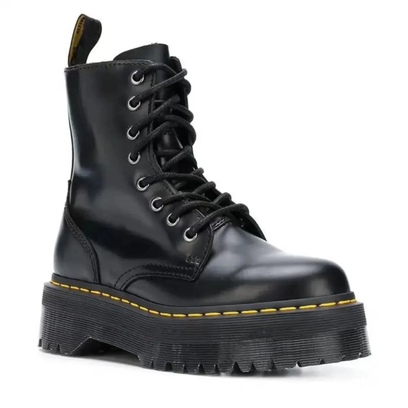 Women Boots Motorcycle Shoes Woman Leather Chelsea Ladie Classic Punk Female Goth Shoes High Platform Boots Women Botas Mujer