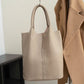 Genuine Leather Commuter Tote Bag Simple Ladies Soft Cowhide Tote Shoulder Handbag Large Capacity Women Bucket Bag 2025 New