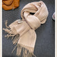High-Quality 100% Wool Scarf | Women's Classic Soft Cashmere Muffler | EnigmaParis