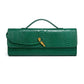 Burgundy bag cherry red envelope wine red envelope upscale new handbag European and American fashion crocodile flip hand organ b