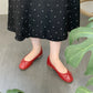 Women Flat Heel Outdoor Casual Mary Jane Red New  Flat Shoes Fashion Shallow Slip On Ladies Elegant Ballerinas Soft Shoes