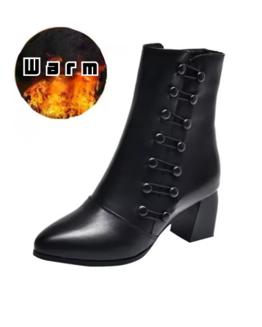 Brand Women Boots Chunky Chelsea High Boots Women 2024 New High Heels Shoes designer Sexy Women Ankle Boots Big Size botas mujer