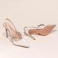 Women's Water Diamond 2025 New Slim Heeled Pointed High-heeled Shoes with A Headband and Sandals for Women's Singles