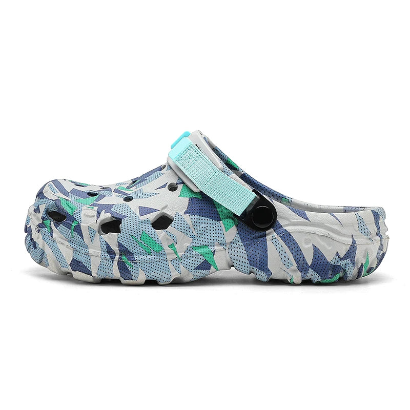 New Men's Clogs Slippers Sandal | Men Garden Shoes | Flat Camouflage Sandals | Male Sneakers Outdoor Flip Flops | Home Clogs