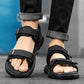 A Pair of Non-Slip Men's Sandals for Summer New Wear-Resistant Breathable Simple White-Soled Men's Business Beach Shoes