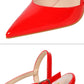 86-1 Style Simple Slim Ultra High Heel Shallow Painted Leather Sexy Nightclub Slimming One-word Strap Women Cool Shoes