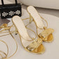Women's Shoes 2025 New Buckle Strap Women's Sandals Fashion Narrow Band Office and Career Summer Plus Size Solid Heeled Sandals