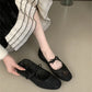 2025 Spring Lace Women Mary Jane Shoes Fashion Slip On Comfort Street Style Soft Sole Female Dress Flats Shoes
