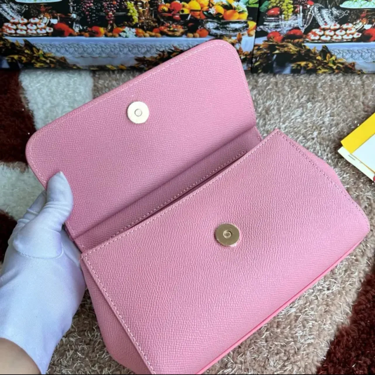 2025 New Hand Print Cowhide Bags For Women Luxury Designer Shoulder Bag Fashion Ladies Handbags