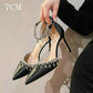 Comemore 2025 White Wedding Bridesmaid Shoes Satin Fashion Rhinestone Fringe Chain High Heels Black Temperament Elegance Pumps