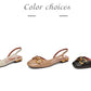 Retro Women Sandals Fashion Low-heeled Shoes Slingback Suede Office Ladies Shoes High Quality Elegant Slip on Woman Flat Sandals