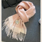 High-Quality 100% Wool Scarf | Women's Classic Soft Cashmere Muffler | EnigmaParis