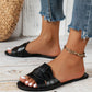 Luxury Designer Women Sandals 2025 New Woven with Comfortable Women's Sandals Casual Bottom Summer Flat Woman Slippers