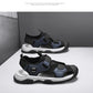 Sandals for Men's Summer New Cowhide Casual Beach Shoes, Genuine Leather for Men's Anti Slip Middle-aged Sandals and Slippers
