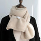 Winter Wool Scarf for Women | Solid Color Cashmere Knitted Muffler | Korean Style | EnigmaParis