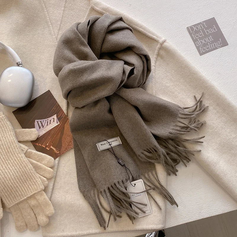 2024 Womens Winter Wool Scarf | Long Cashmere Shawl & Pashmina Wrap | EnigmaParis