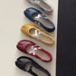 Black Silver Red Ballet Flats Trainers Women Split Toe Ballerina Tabi Walking Sneakers Woman Mary Jane Shoes Footwear Summer