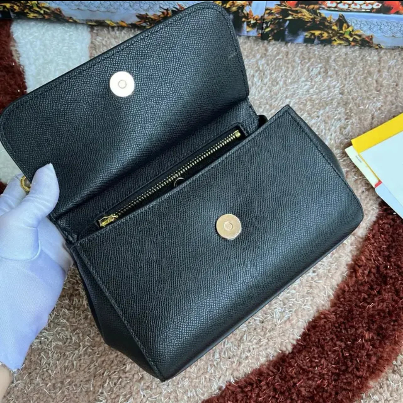 2025 New Hand Print Cowhide Bags For Women Luxury Designer Shoulder Bag Fashion Ladies Handbags