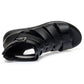 2024 New Women's Tennis Boots Flat Bottom Low Heel Hollow Cool Boots Summer Open Toe Genuine Leather Sandals Flat Shoes